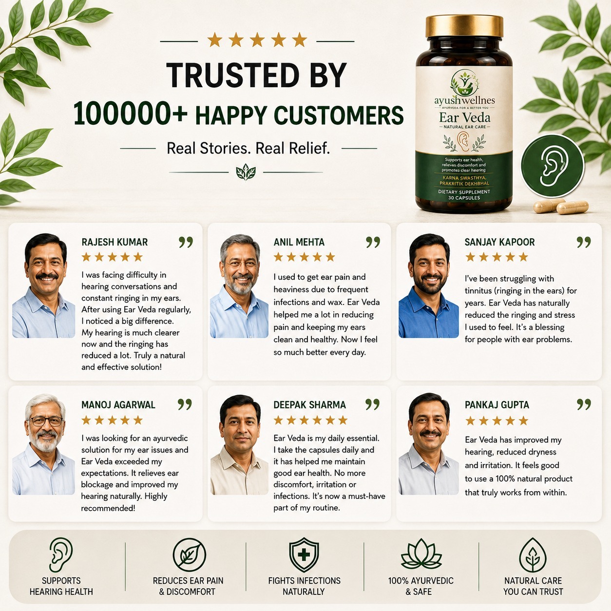 Ear Veda customer testimonials